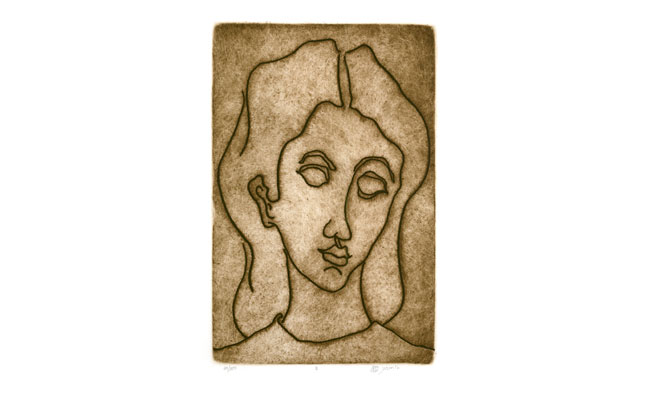 Woman — etching 1-11