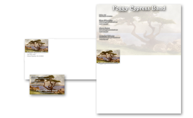 Foggy Cypress Band Stationary