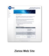 Zietex web site