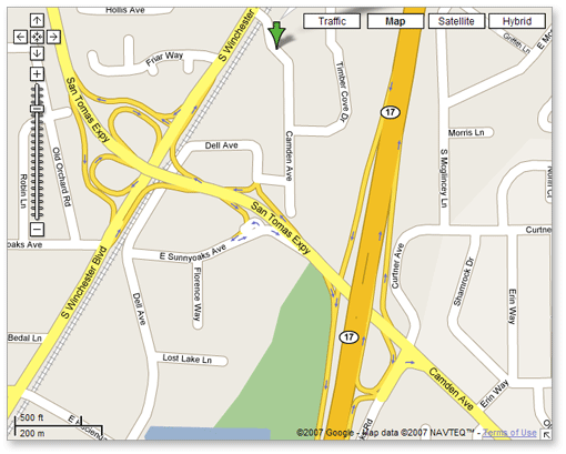 map zoom in